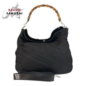 GUCCI Bamboo bag black shoulder